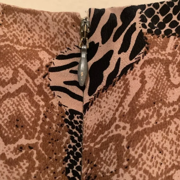 Silk Animal Print Business Casual Dress - Picture 8 of 15